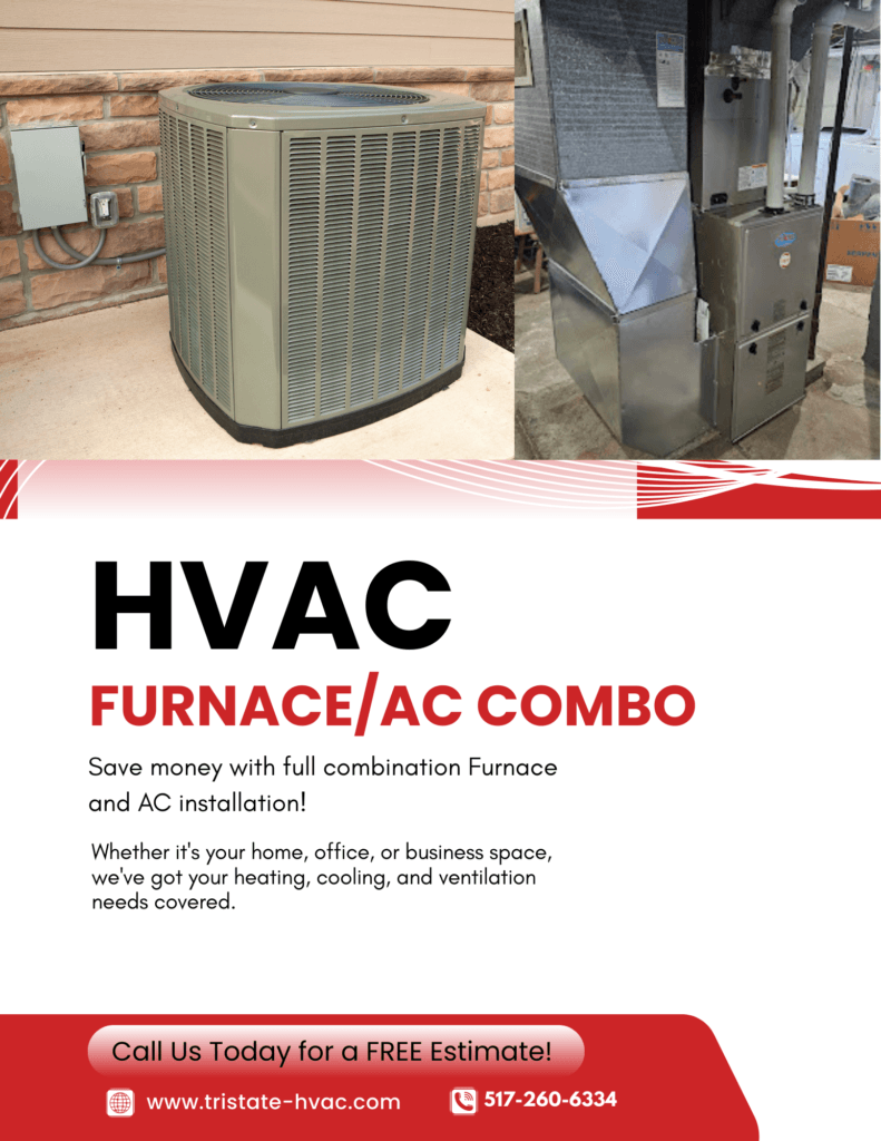 Furnace and air conditioner installed together as a matched system